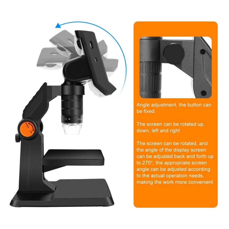 Digital Microscope 1000X High Definition Precise Focusing Biological Microscope with