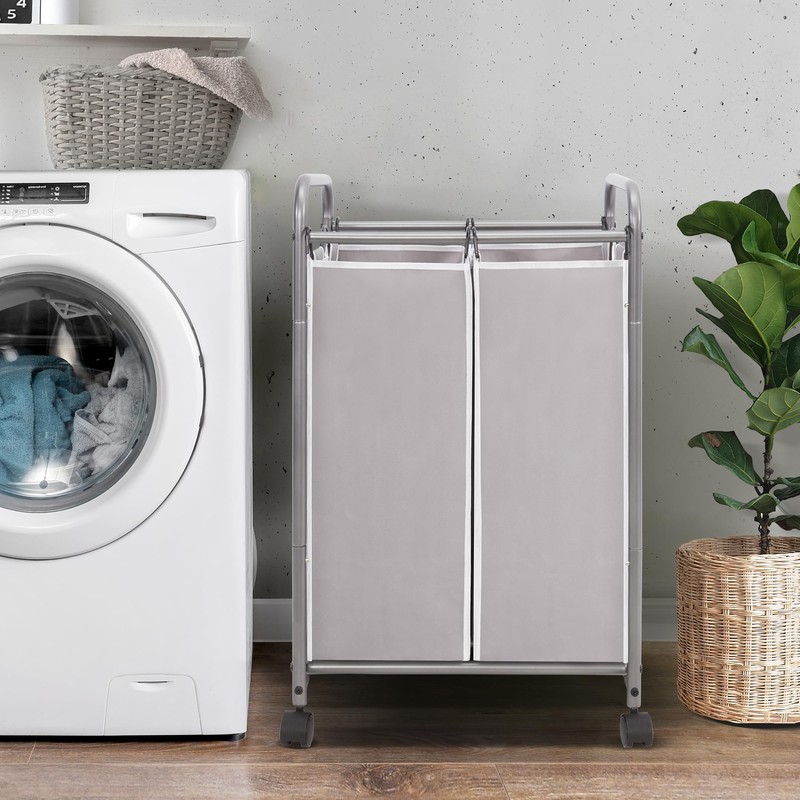 STORAGE MANIAC Laundry Sorter 2 Section, 90 L Gal Laundry