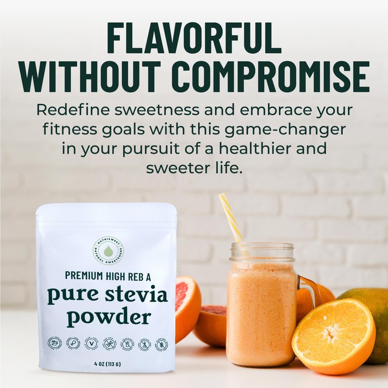 Premium Pure Stevia Powder, Powdered Stevia Extract Natural SteviaPowder for