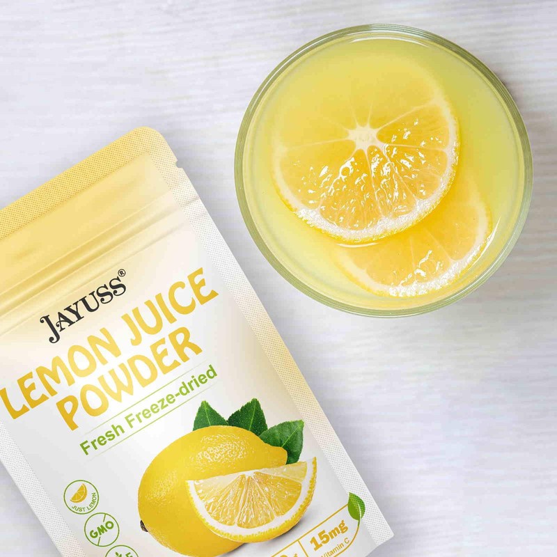 JAYUSS Lemon Juice Powder 8.82 Ounce, 100% Natural, Freeze Dried