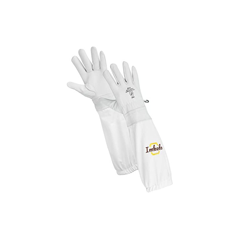 Imkado Beekeeping Gloves Cowhide Leather (9)