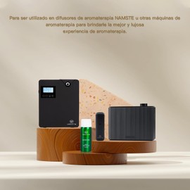 NAMSTE Aceite Esencial Para Difusor 100mL Hotel-Serie Serenidad-Oasis 100% Puro y Concentrado Natural, Botella de Aluminio, Inspirado por Shangri-La Hotel para Difusor de Aroma y Humidificador