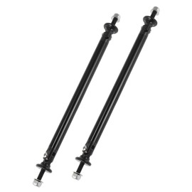 A ABSOPRO Bumper Splitter Support Rod Aluminum Alloy Black (Set of 2)