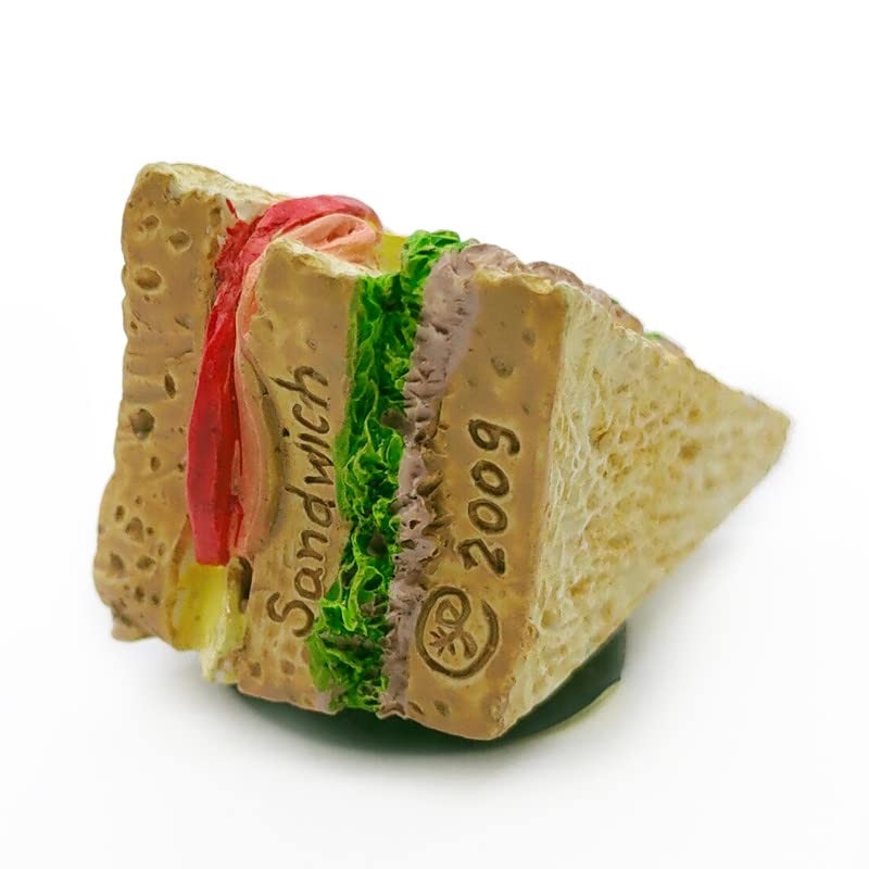 WitnyStore Tiny 1½" Ham Tuna Sandwich Magnet - Miniature Hand