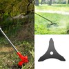 3-Tooth Strimmer Blades with 25.4MM Bore, Grass Trimmer Blades Weed