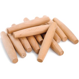 Elsjoy 12 Pack 8 Inch Small Wood Rolling Pins, Non-Stick Wooden Dough Roller Pin for Baking Pie, Cookie, Pasta, Dumpling