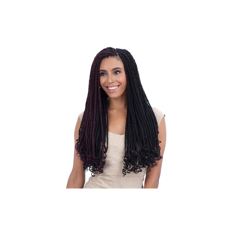 SHAKE-N-GO 3x Cuban Twist 24" (2-PACK) (JET BLACK 1)