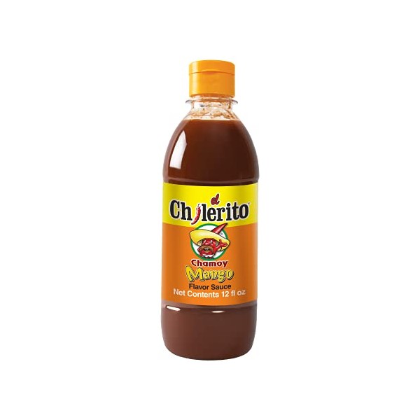 EL CHILERITO Sauce Chamoy Mango Flavor 355ml/ 12.00 Fl. Oz - Mexican Foods - Excellent For Fruits, Sweets, Snacks, Drinks And Cocktails - Mexican Flavor - To Share With Friends And Family - Kosher - Natural Ingredients - Chili – Chamoy