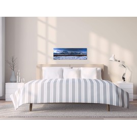 Gango Home Decor Contemporary Grand Tetons Winter by IKE Leahy (Printed on Paper); One 36x12in Fine Art Paper Giclee Print