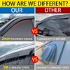 LETINGFAR Window Visors Rain Guards for Kia Rio 2012 2013