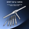 110 PCS Metric Tap and Die Set, M2-M18 Rethreading Kit