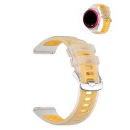 Bands for Garmin Forerunner 570 42mm Smartwatch,Sport quick-release Silicone Band for Garmin Forerunner 570 42mm,Soft Lightweight & Ventilated Comfort Replacement Strap,Adjustable Wristband,Yellow