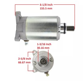 H&H bros Starter Motor for Can-Am Defender HD8 HD10 / Max HD10 HD8 4x4 6x6 2016 2017-2024