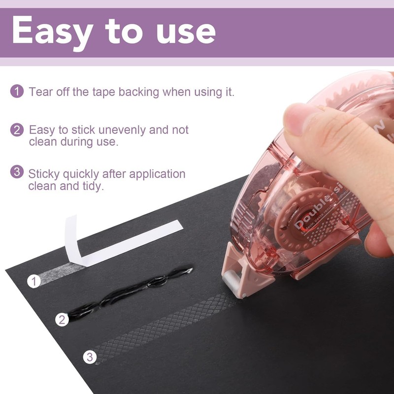 Double Sided Tape Roller, Scrapbooking Supplies, Sticky Tape Glue Roller