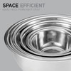 Abizarch Stainless Steel Mixing Bowls Set of 5,Multipurpose Metal Kitchen
