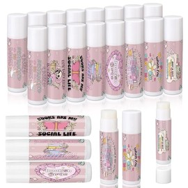 16 Pcs Book Club Lover Gift Bookish Lip Balm Reading Accessory Party Supply Librarian Bookworm Reader for Women Back to School Gift Book Club Member Coworker Employee Graduate Student Teacher