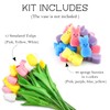 Labrostar Easter Decorations Easter Decor 15pcs Artificial Tulips with 48pcs