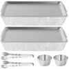 2 Sets Chilled Serving Tray for Patries - 15.7 x