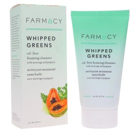 Farmacy Whipped Greens Oil-Free Foaming Cleanser with Moringa and Papaya 5 oz