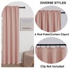 Hiasan Thermal Insulated Blackout Curtains 54 Inches Long, Rod Pocket