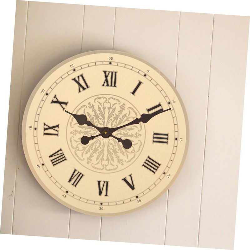 Gadpiparty DIY Aluminum Clock Dial Replacement Elegant Round Design for