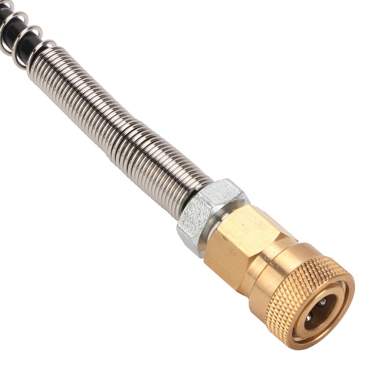Diving Tank Refill Adapter with Gauge Hose Aluminium Alloy Durable