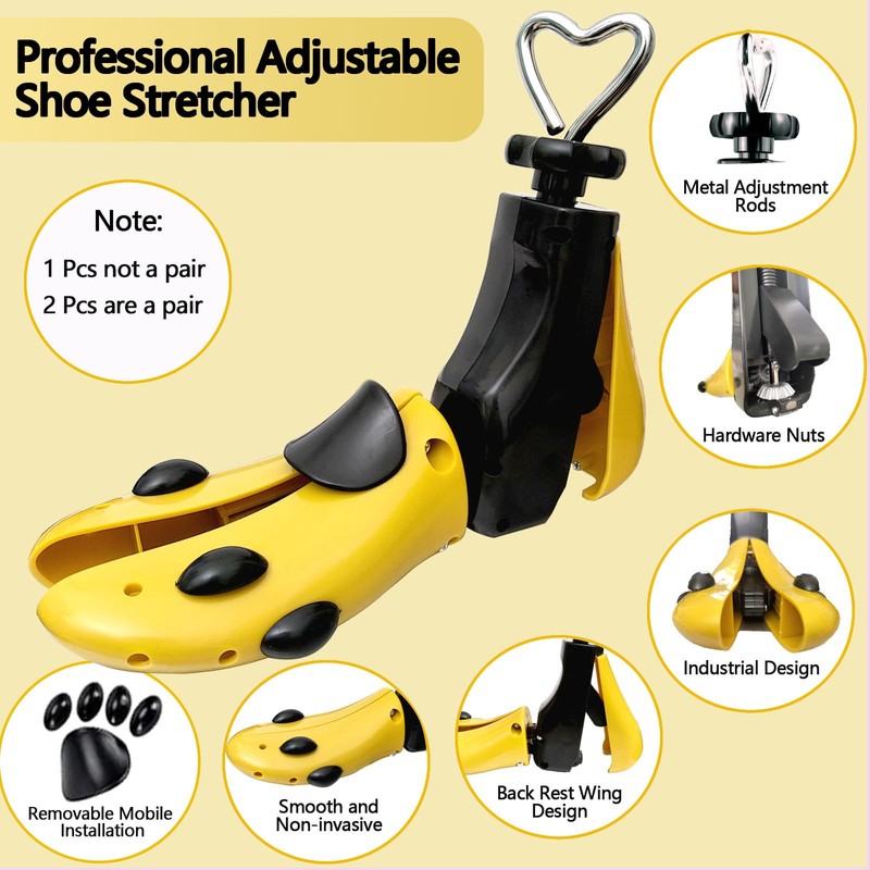 YUYJME Shoe Stretcher Men and Women, Adjustable Boot Stretcher for