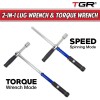 TGR 1/2” Dr Cross Type Lug Nut Torque Wrench 70-170
