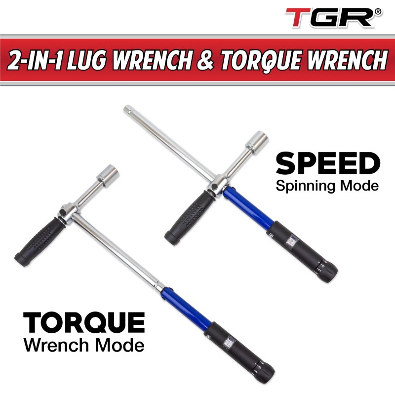 TGR 1/2” Dr Cross Type Lug Nut Torque Wrench 70-170