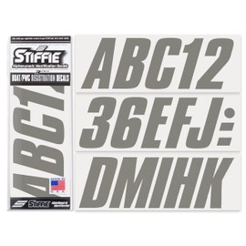 Stiffie Shift Carbon 3" ID Kit Alpha-Numeric Registration Identification Numbers Stickers Decals for Boats & Personal Watercraft