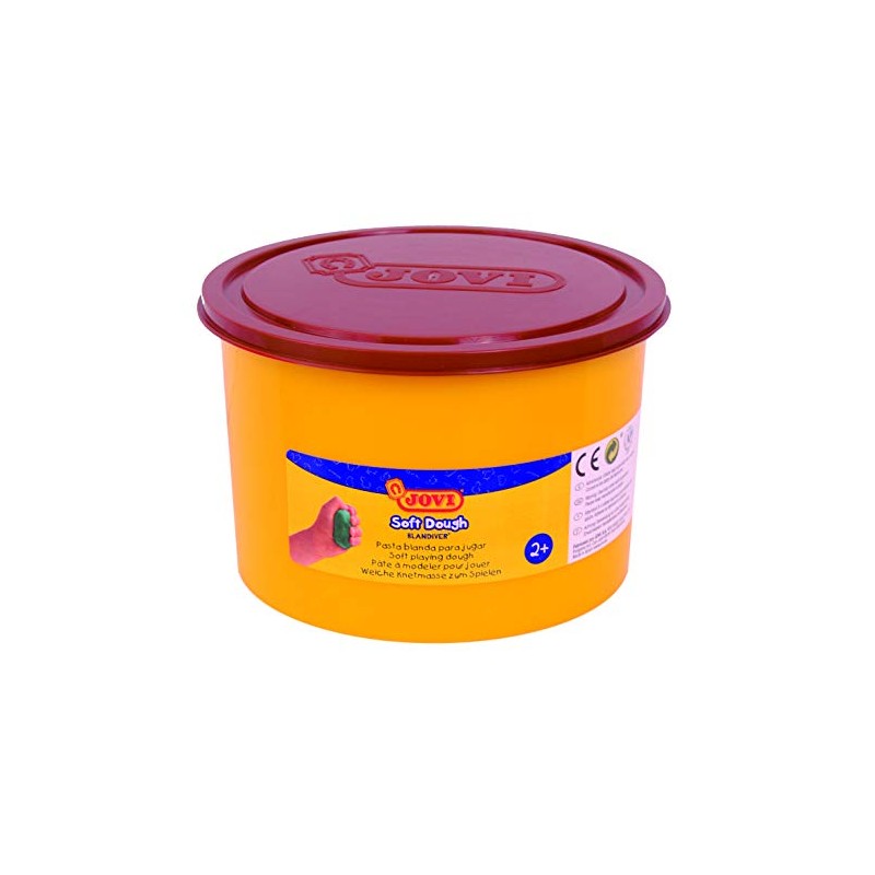 Jovi Soft Dough blandiver, Pot of 460 g, Brown (46009)