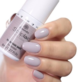 Alessandro Striplac Peel or Soak Vegan Mouse Grey - LED Nail Polish in Delicate Grey - For Perfect Nails in 15 Minutes 8 ml