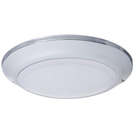 Westinghouse 6322700 Large LED Indoor/Outdoor Dimmable Surface Mount Wet Location, Brushed Nickel Finish with Frosted Lens