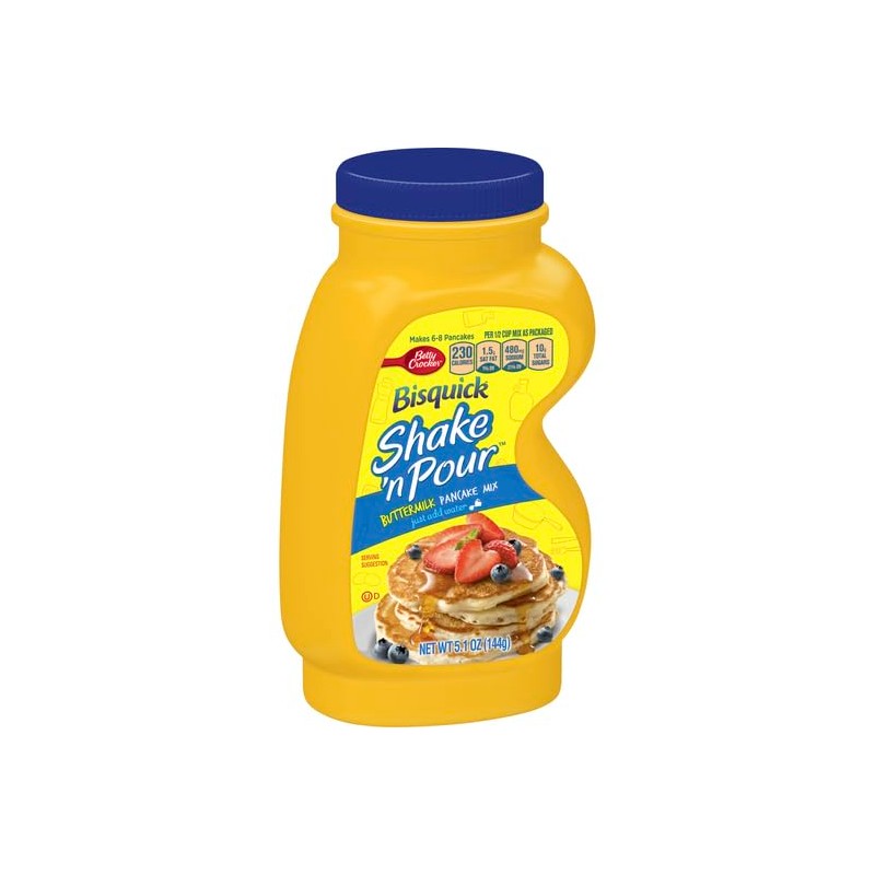 Bisquick Shake'N Pour Buttermilk Pancake Mix, 5.1- ounce Containers (Pack