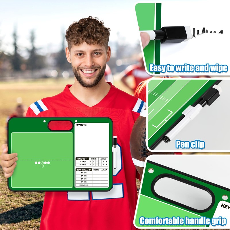 Torlam Magnetic Dry Erase Coach Board, Baseball, Soccer, Football, Basketball