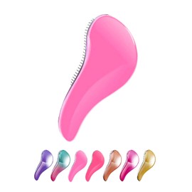 Lino Ulu Magic Hair Brush x Amazingly Smooth Shiny Hair [Variety of Colors to Choose from for Hair Cleaning] Hair Brush Ladies' Popular Bath (Peach Pink)