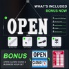 31'' x 11" Large LED Open Signs for Buisness, Remote