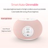 Reacher Auto Dimmable Sound Machine Alarm Clock with Night Lights,