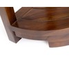 ALA Teak Corner Teak Wood Bath Spa Shower Stool Corner