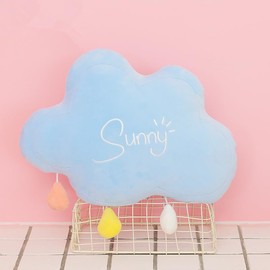 Moon Rainbow Cloud Pillow Cushion, Soft Plush Cloud Shaped Pillow Stuffed Rainbow and Moon Nursery Decor, Sofa Sleeping Pillow, Cloud Throw Pillow Plush Sofa Cushion Pillow Car Neck Pillow (Cloud)