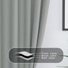 UPOPO Light Grey Room Darkening Curtains 54 inches Long Window