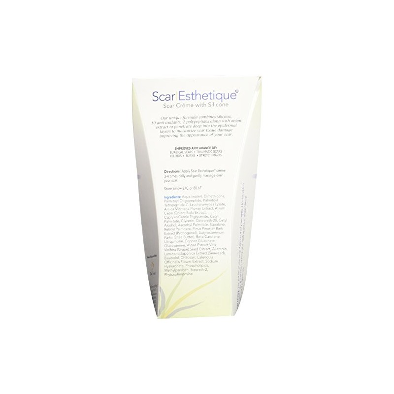 Scar Esthetique Scar Creme with Silicome Polypeptides and 10 Anti-Oxidants,