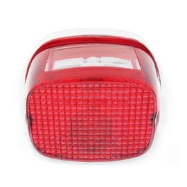 Motorcycle Tail Light Assembly - 68008-73A - Fits Harley Davidson 1973-1998 Electra Dyna Glide Heritage Softail Sportster FatBob FatBoy red