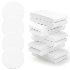 Luxiv 120 esponjas faciales comprimidas, esponjas de limpieza facial para esteticistas, esponjas faciales de maquillaje comprimidas, esponjas faciales redondas para mujeres, esponja exfoliante de com