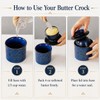 Butter Crock with Lid for Countertop, French Butter Dish Ceramic