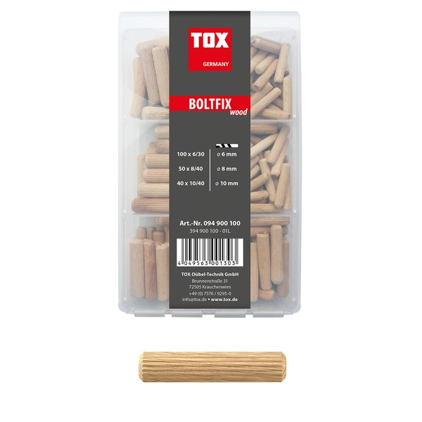 TOX Boltfix Wood Dowels Mini Set Size 6 x 30