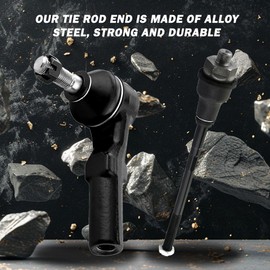 DriveRidge 4 PCs Front Tie Rod Ends for Chevy Silverado, GMC Sierra 1500 2500, Chevy Suburban Avalanche, GMC Yukon XL, Hummer H2 Inner and Outer Tie Rod End ES3488 ES3609