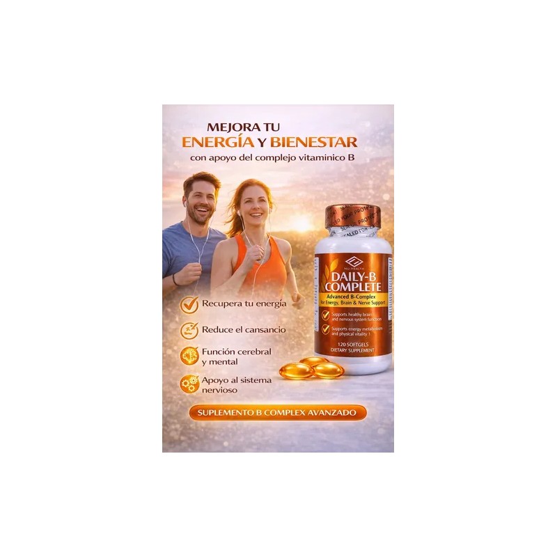 Complejo B Vit. B1 B6 B12 Energía Metabolismo Antiestrés 120