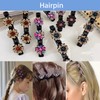 STAFANIE Braided hair clips，sparkling crystal stone braided hair clips，braided hair