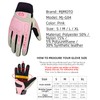 mjmoto Women's Motorcycle Gloves Pink M